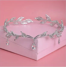 Load image into Gallery viewer, Wedding Hair Tiara Crystal Bridal Tiara Crowns Wedding Hair Accessories l38