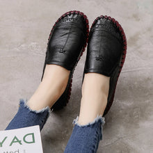 画像をギャラリービューアに読み込む, Fashion Women Shoes Genuine Leather Loafers Casual Flat Shoes x17