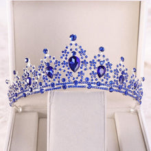 Load image into Gallery viewer, Silver Color Crystal Diadem Tiaras Crowns Bride Headbands Wedding Hair Accessories bc72 - www.eufashionbags.com
