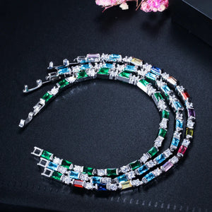 Fashion CZ Charm Crystal Tennis Bracelets for Women Christmas New Year Gift b31