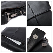 Charger l&#39;image dans la galerie, Genuine Leather Men&#39;s Shoulder Bag Messenger Bag Crossbody Bags