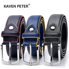 Cargar imagen en el visor de la galería, Hot Sale Leather Belt Men Italian Design Casual Men&#39;s Leather Belts For Jeans
