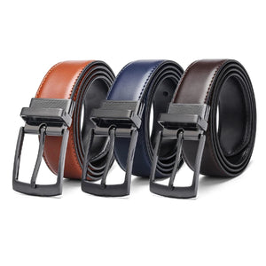 Fashion Men Reversible Leather Belt Business Trouser Belt Genuine Leather Belts For Jeans