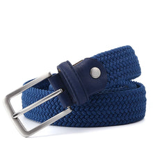画像をギャラリービューアに読み込む, Elastic Belt For Men And For Women Waist Belt Canvas Stretch Braided Woven Leather Belt