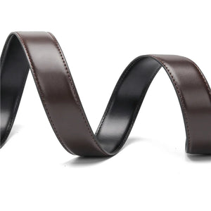 High Quality Without Buckle Leather Belt For Jeans Men Wide 3.4 CM Suit For Reversible Buckle
