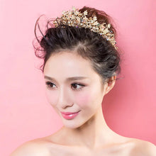 画像をギャラリービューアに読み込む, Luxury Crystal Pearls Bridal Crowns Handmade Tiaras Headbands a68