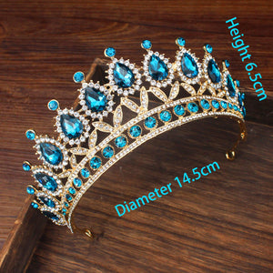 Vintage Crystal Tiara Crown Headbands For Women Wedding Hair Jewelry dc23 - www.eufashionbags.com