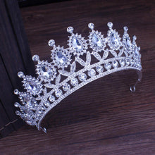 Load image into Gallery viewer, Crystal Headbands Queen Tiaras Green Crowns With Comb Wedding Hair Jewelry Accessories - www.eufashionbags.com