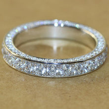 Load image into Gallery viewer, Luxury Silver Color Wedding Rings Women Zircon Geometric CZ Jewelry hr79 - www.eufashionbags.com