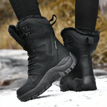 Load image into Gallery viewer, Winter Women Warm Boots Plus Size 36-46 Mid-Calf Motorcycle Boots
