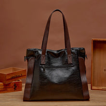 Carica l&#39;immagine nel visualizzatore di Gallery, Winter Handbag Women Large Handle bag PU Leather Shoulder Bag New Trendy Crossbody Bag Business Hand Bag sac