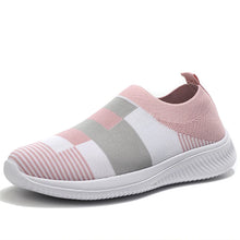 Charger l&#39;image dans la galerie, Women Vulcanized Zapatillas Mujer Knitted Sneakers New Flat Shoes