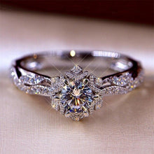 Load image into Gallery viewer, Snowflake Cubic Shape Wedding Rings Women High Quality Full Bling Iced Out Engagement Ring hr71 - www.eufashionbags.com
