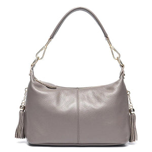Fashion Natural Leather Women Handbag Tassel Messenger Crossbody Purse y12 - www.eufashionbags.com
