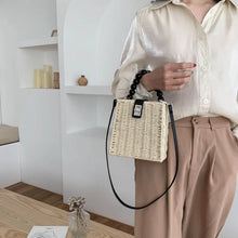 Load image into Gallery viewer, Hand-woven Women Straw Bag Small Shoulder Bags Bohemia Beach Bag Crossbody Bags Travel Tote Purse