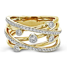 Load image into Gallery viewer, Multi-strand Cross Design Women Ring Daily Fashion Accessories hr69 - www.eufashionbags.com