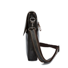 Laden Sie das Bild in den Galerie-Viewer, Genuine Leather Shoulder Bag Men&#39;s Zip 9.7 ipad Messenger Crossbody Bags
