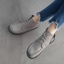 画像をギャラリービューアに読み込む, Genuine Leather Women Boots Flat Booties Soft Cowhide Women&#39;s Shoes x11