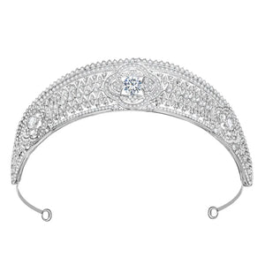 Luxury Cubic Zirconia Crown Crystal Bridal Tiaras Queen Princess Rhinestone Pageant Diadem CZ Headbands