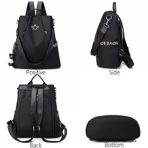 Waterproof Oxford Women Backpack Fashion Anti-theft Women Backpacks Print School Bag High Quality Large Backpack
