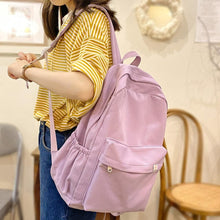 Laden Sie das Bild in den Galerie-Viewer, Fashion Kawaii College Bag Cotton Fabric Student Women Backpacks - www.eufashionbags.com