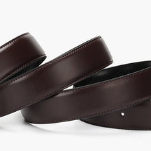 画像をギャラリービューアに読み込む, Men&#39;s Leather Belt Reversible Buckle Luxury Waist Cowskin Belts For Jeans