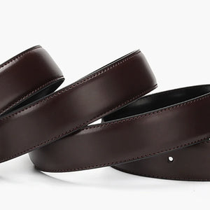 Men's Leather Belt Reversible Buckle Luxury Waist Cowskin Belts For Jeans