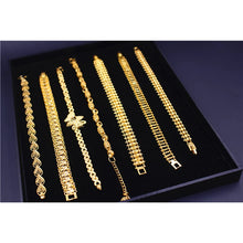 画像をギャラリービューアに読み込む, Pure Gold Color Bangle &amp; Bracelets For Women Butterfly Heart Bracelet Fashion Wedding Jewelry