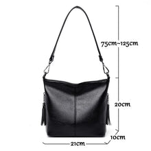 Cargar imagen en el visor de la galería, NEW Solid Colors PU Leather Shoulder Bags Fashion Women Messenger Bag Luxury Handbags Crossbody Bags