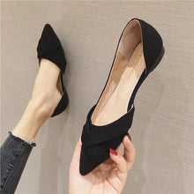 Charger l&#39;image dans la galerie, Women Flats Side Pointed Toe Flat Heel Shoes Size 33- 46 q7