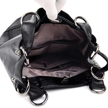 Cargar imagen en el visor de la galería, High Quality Soft Leather Bagpack Women Fashion Anti-theft Backpack New Casual Shoulder Bag Large School Bag