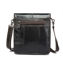 Cargar imagen en el visor de la galería, Genuine Leather Shoulder Bag Men&#39;s Zip 9.7 ipad Messenger Crossbody Bags