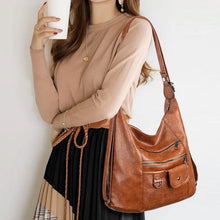 Load image into Gallery viewer, Large Casual PU Leather Shoulder Bags for Women Hobo Handbag w118