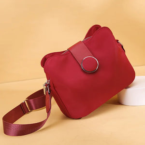Vintage Nylon Waterproof Shoulder Bag Women Wild Crossbody Bag Simple Messenger Bag Daily  Handbag Travel Purse Bolso