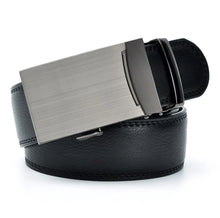 Load image into Gallery viewer, Automatic Buckle Genuine Leather Belt Men&#39;s Black Cow Leather Belts for Men
