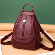 Load image into Gallery viewer, Fashion Women Soft Leather Backpacks Female School Book Bags Large Shopping Travel Knapsack Femme New Casual Rucksack