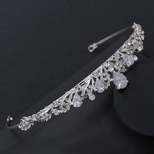 Luxury Crystal Tiara Crown For Women Headpiece Rhinestone Hair Jewelry dc20 - www.eufashionbags.com