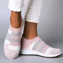 Carica l&#39;immagine nel visualizzatore di Gallery, Women Vulcanized Zapatillas Mujer Knitted Sneakers New Flat Shoes
