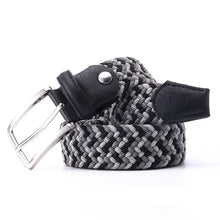 Load image into Gallery viewer, Stretch Canvas Leather Belts for Men Female Casual Knitted Woven Military Tactical Strap