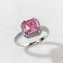 Load image into Gallery viewer, Fashion Pink CZ Rings for Women Finger Accessories Low-key Proposal Engagement Rings