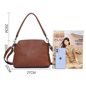 Genuine Leather Bags For Women Small Casual Handbag High Quality Shoulder Crossbody Purse - www.eufashionbags.com