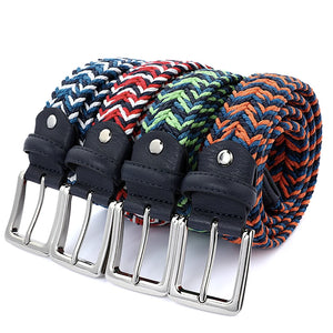 Fashion Wax Rope Weaving Tactical Canvas Belts For Men Women Military Strap Metal Alloy Pin Buckle