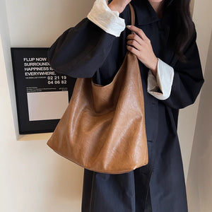 2 PCS/SET Winter Fashion Shoulder Bags for Women Trendy PU Leather Bag n337
