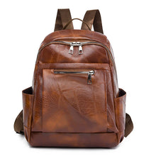 Cargar imagen en el visor de la galería, Fashion Backpacks High Quality Leather Bagpack for Women Rucksacks Large School Bag Ladies Travel Bags Mochilas