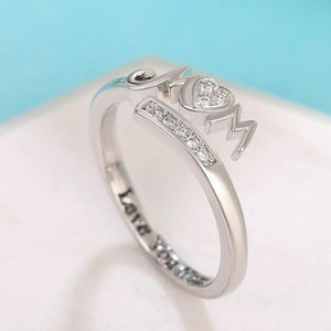 Resizable Women Paved CZ Opening Rings Fashion Jewelry hr162 - www.eufashionbags.com