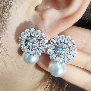 Imitation Pearl Delicate Women Stud Earrings n27