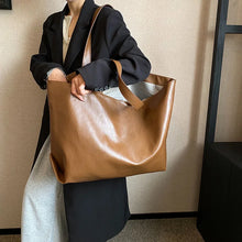 画像をギャラリービューアに読み込む, Large Retro Winter Shoulder Bags for Women PU Leather Tote Bag Casual Purse s10