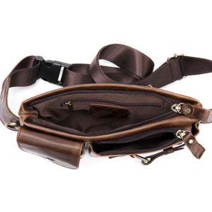 Men's Bag Belt Leather Banana Bag Man Belt Male Shoulder Bag Man Belt Pouch Thigh Bags for Man Man's Waist Bag 9080
