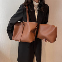 画像をギャラリービューアに読み込む, Vintage Women Soft Leather Designer Simple Handbags and Purses Shoulder Side Bags