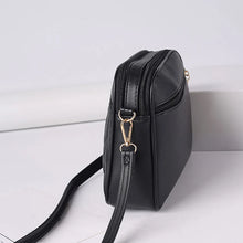 Load image into Gallery viewer, Large Three Zipper Crossbody Bag New Fashionable and Simple Diamond Shaped Wave Embroidered Monochrome Camera Bag